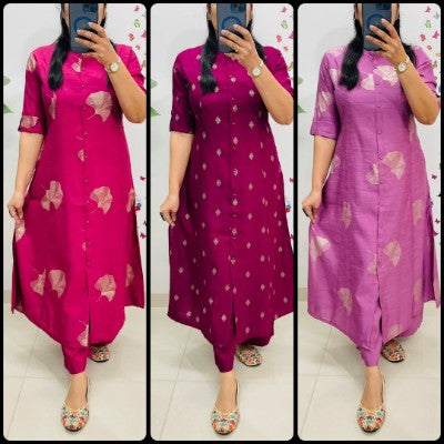 Designer Royal Gajji Silk Co-ord Set