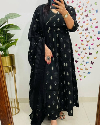 Jaipuri Abstract Print Idaho Pattern Suit