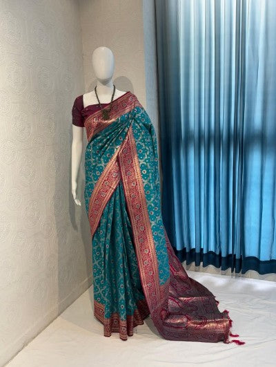 New Launch Pure Banarasi Silk Saree with Self Weaving Design
