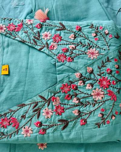 Karigari by DKH Premium Cotton Suit Set - Rama Blue (Size 46)