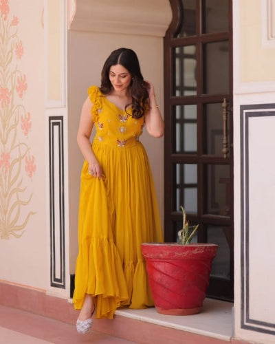 Premium Embroidered Designer Gown