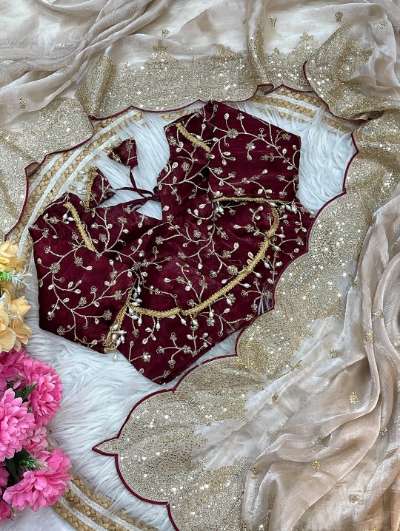 Afreen Fendy Chiffon Embroidery Saree