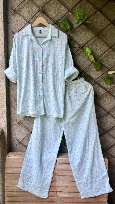 Floral Printed Mulmul Co-ords Set