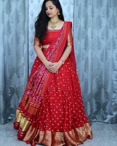 Bandini Saree Set with Patola Dupatta