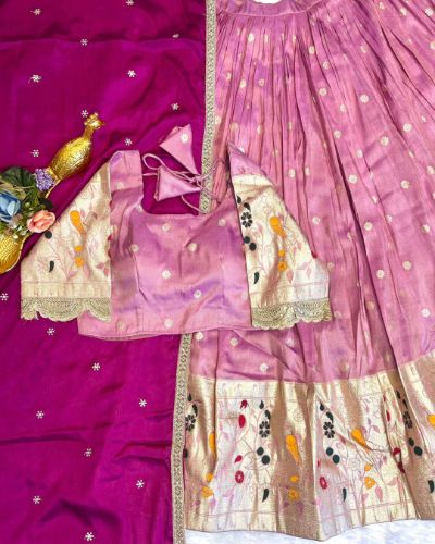 Paithani 3.0 Lavender Tissue Silk Lehenga Choli