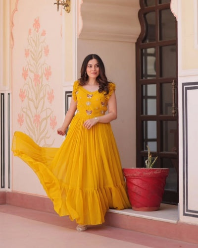 Premium Embroidered Designer Gown