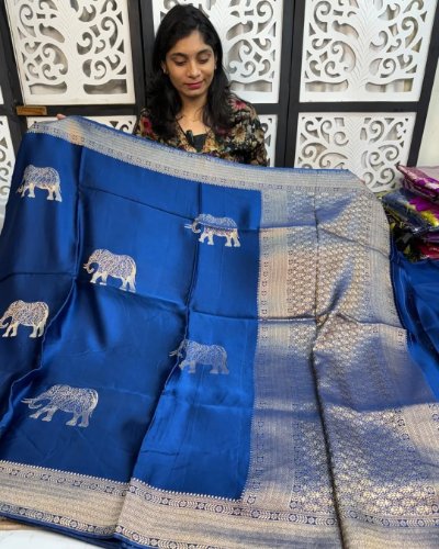 Exclusive Collection Mushro Satin Saree