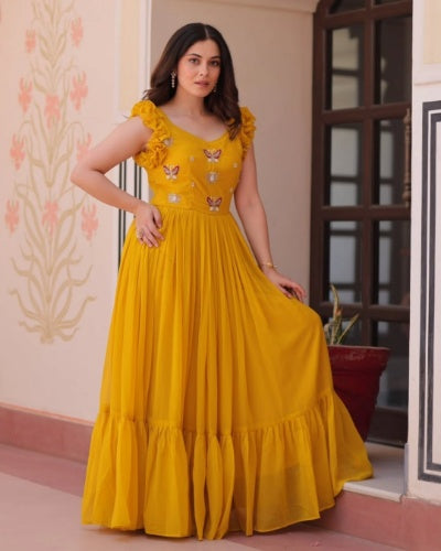 Premium Embroidered Designer Gown